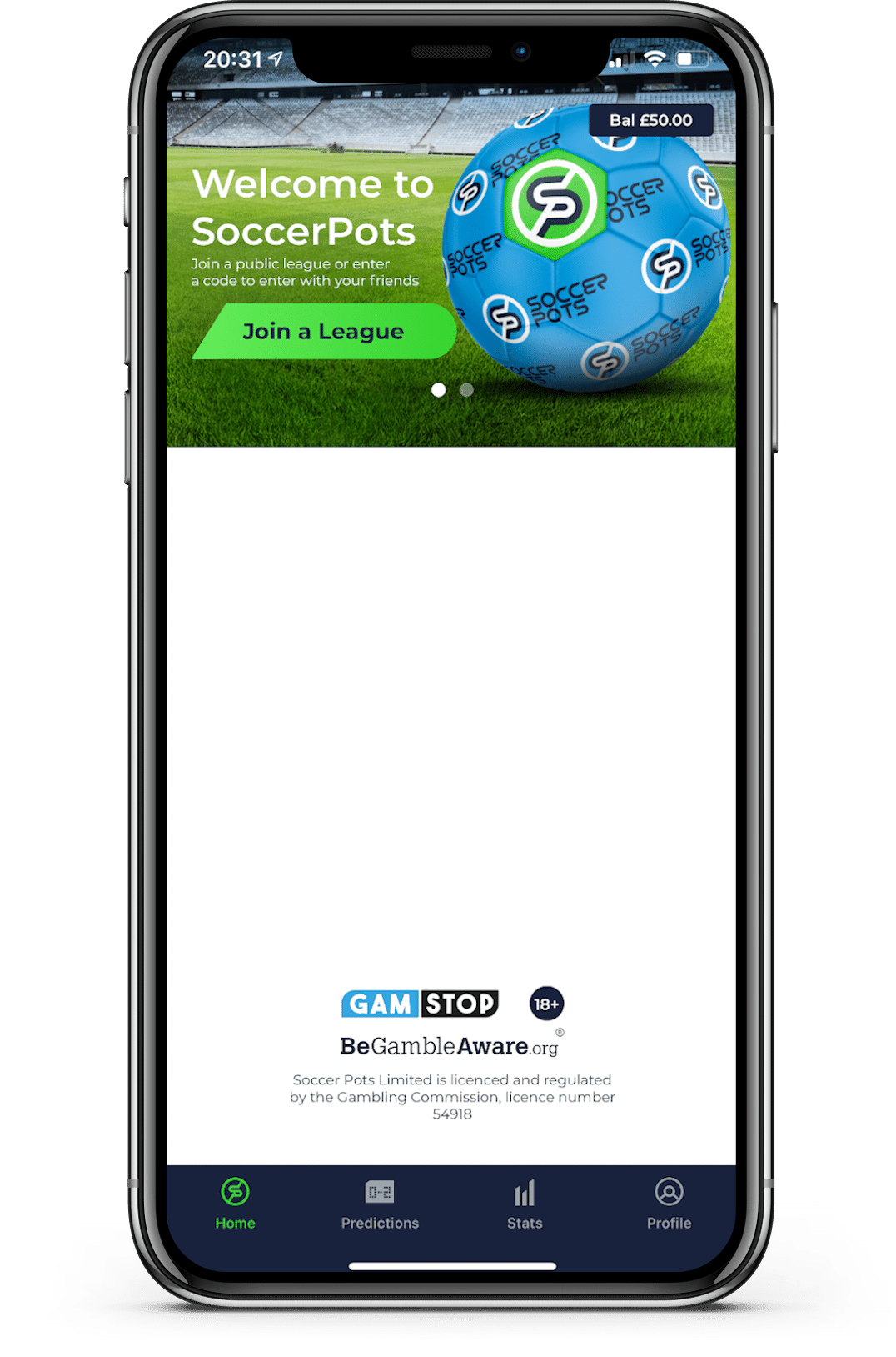 SoccerPots Homepage