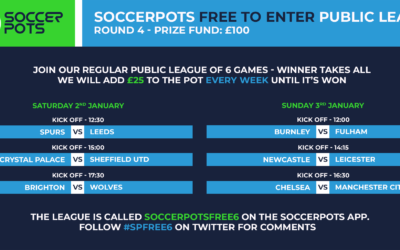 Free 6 – a free bet public league with a £100 pot value